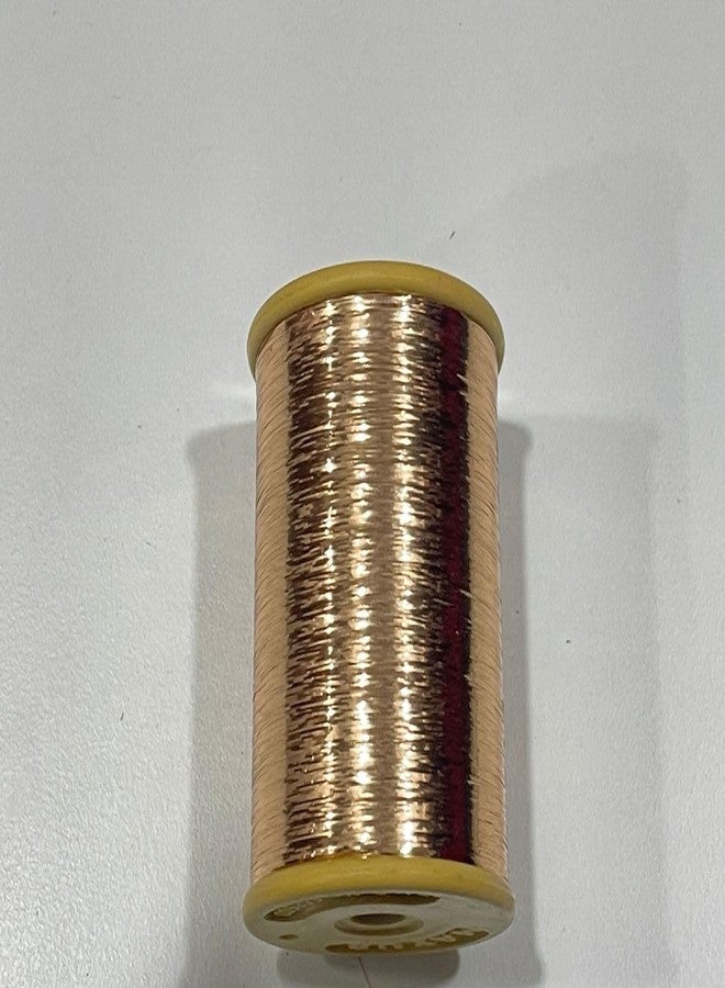 OMX, 2 Rolls (10000 Mtrs in 1 Roll), Metallic Strip Mukaish Metal Thread, 0.25mm Thick, 1 Roll Weight is 110 Gram, for Embroidery Work, Beading, Jewellery Making and Crafts (Matt Gold) - Image 5